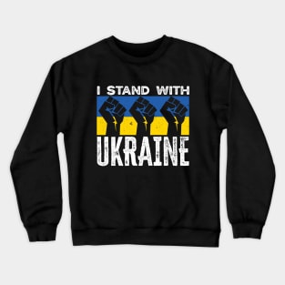 I Stand With Ukraine, Support Ukraine Crewneck Sweatshirt